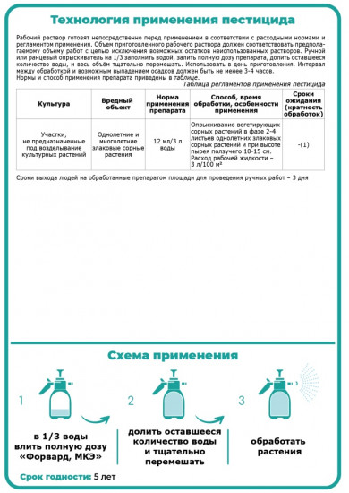 Средство для защиты растений «Форвард. МКЭ»