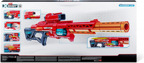 Набор бластеров с аксессуарами «X-Shot Ranger X8»