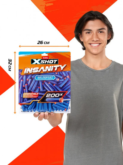 Набор стрел для бластеров «Insanity X-shot»