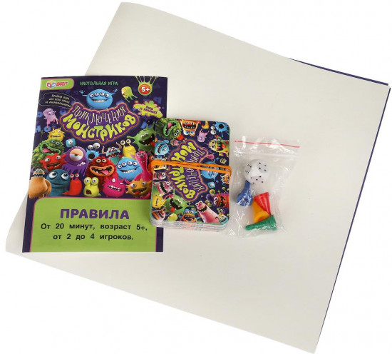 Настольная игра-квадрат «Приключения монстриков»