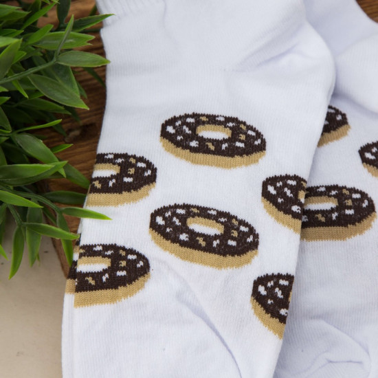 Носки женские «Donuts black»