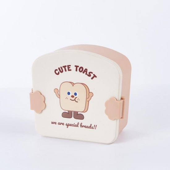 Ланчбокс с ложкой и вилкой «Cute toast»