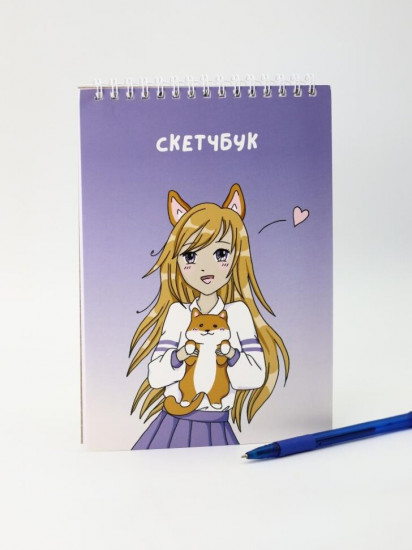 Скетчбук «Love corgi girl»