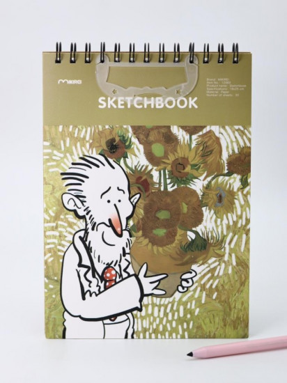 Скетчбук «Vincent with sunflowers»