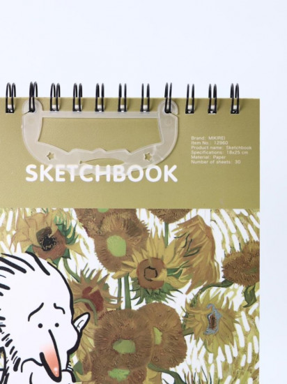Скетчбук «Vincent with sunflowers»
