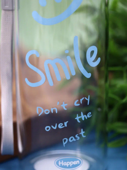 Бутылка спортивная «Smile!»