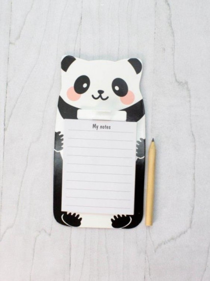 Блок для записей с карандашом магнитный «Panda»