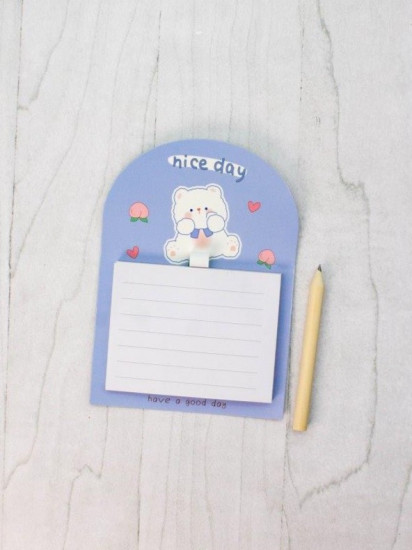 Блок для записей с карандашом магнитный «Nice day»