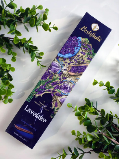 Палочки ароматические с подставкой Premium Incense Sticks «Lavender»