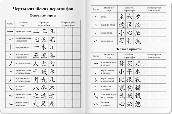 Тетрадь для записи китайских иероглифов «Туман на рассвете»