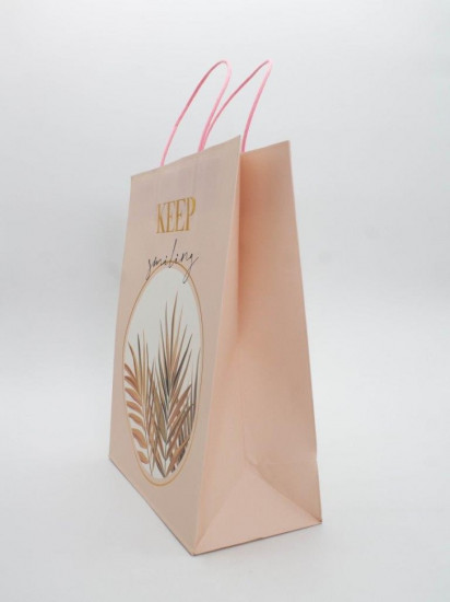 Пакет подарочный «Leaves and flowers»