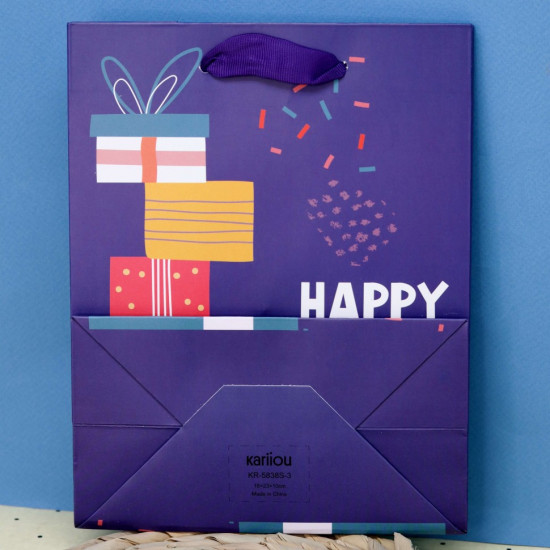 Пакет подарочный (S) «Happy Birthday»