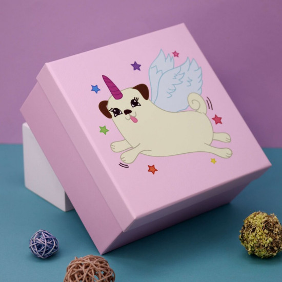 Коробка подарочная «Mopscorn»