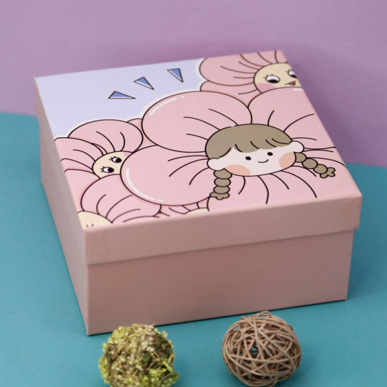 Коробка подарочная «Girl flowers»
