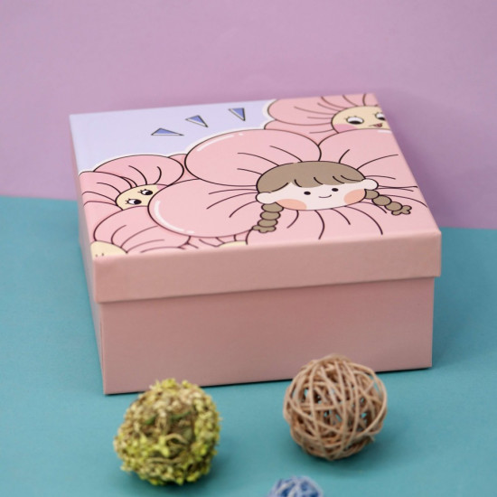 Коробка подарочная «Girl flowers»