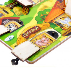 Бизиборд «Замочки. Деревенский двор» - Фото 2