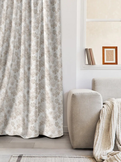 Штора «Beige jacquard»