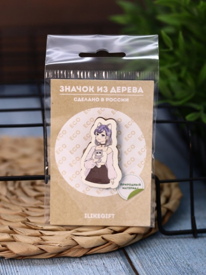 Значок «Cute cat Girl»