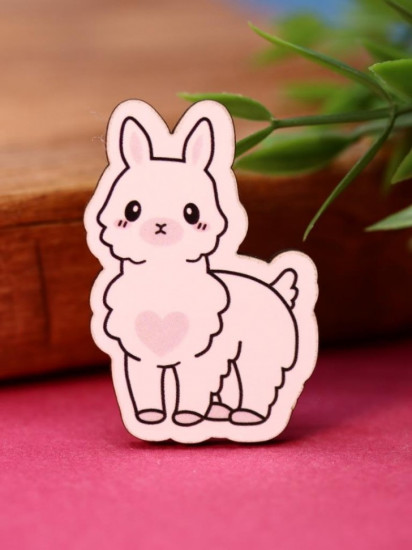 Значок «Happy lama»