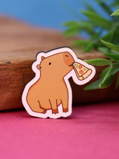 Значок «Capybara and pizza»