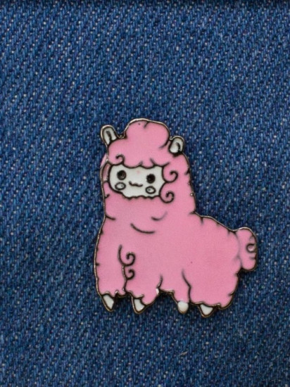 Значок «Lama», pink