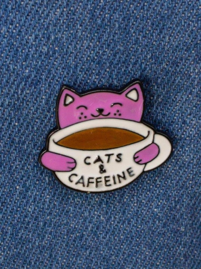 Значок »Cats caffeine»