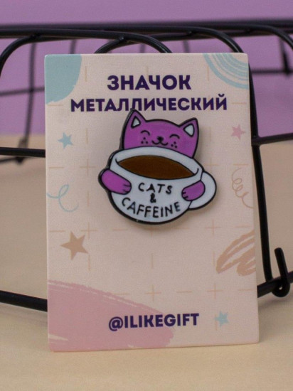 Значок »Cats caffeine»