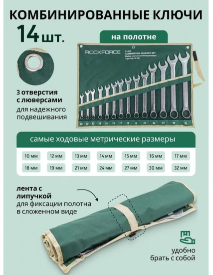 Набор ключей комбинированных