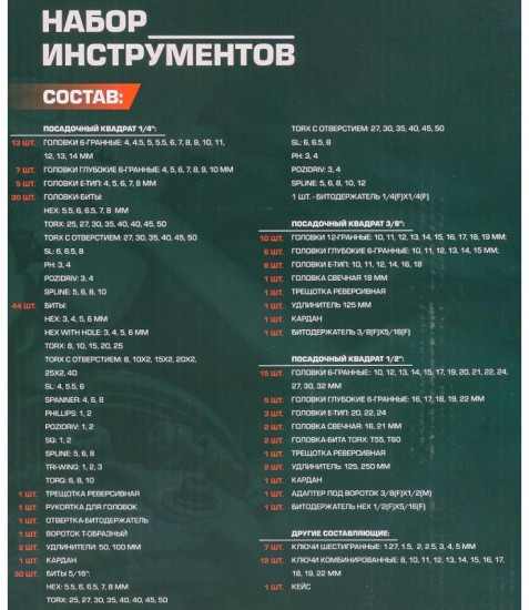 Набор инструментов