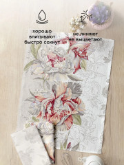 Комплект полотенец кухонных «Душистый пион» - Фото 4