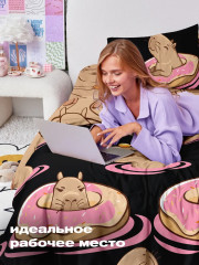 Комплект постельного белья «Capybara black» - Фото 3