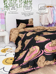 Комплект постельного белья «Capybara black» - Фото 7