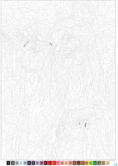 Раскраска по номерам «Mechants» - Фото 3