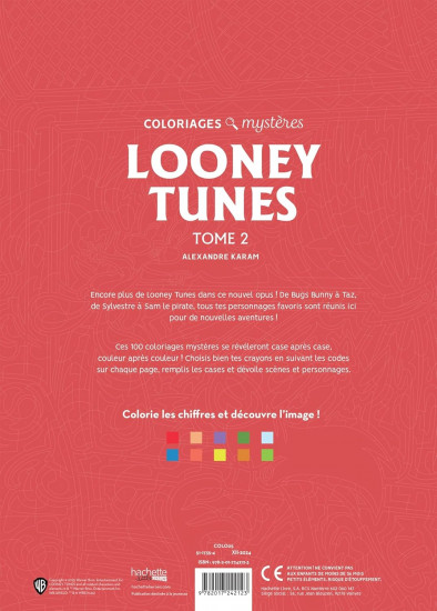 Раскраска по номерам «Looney Tunes. Tome 2»
