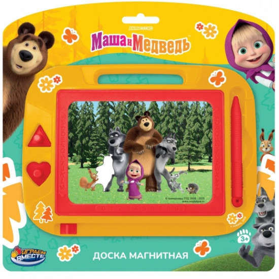 Магнитная доска для рисования «Маша и Медведь»
