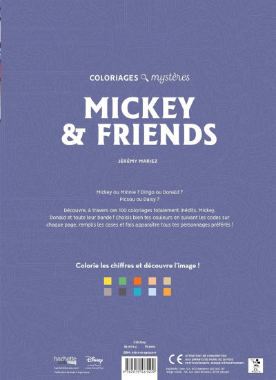 Раскраска по номерам «Mickey and friends»