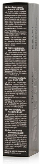 Крем-краска для волос «De Luxe Silver», оттенок 4/6 Шатен фиолетовый