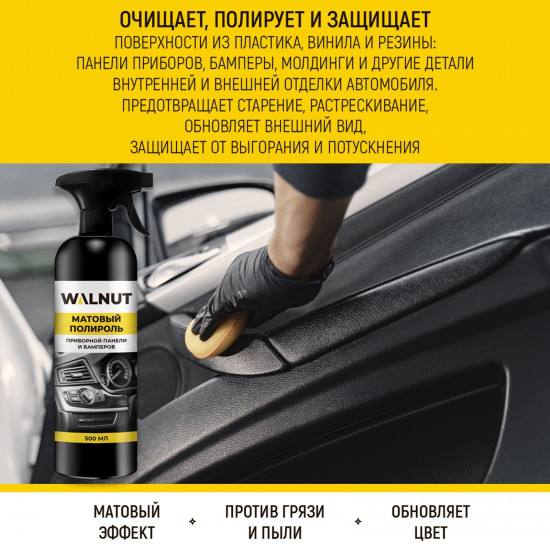 Полироль пластика для автомобиля матовый