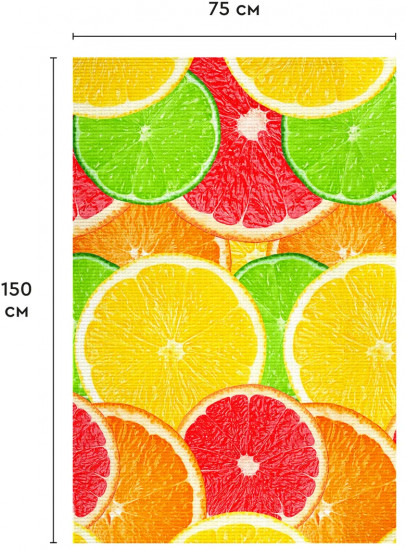 Полотенце пляжное вафельное «Citrus»