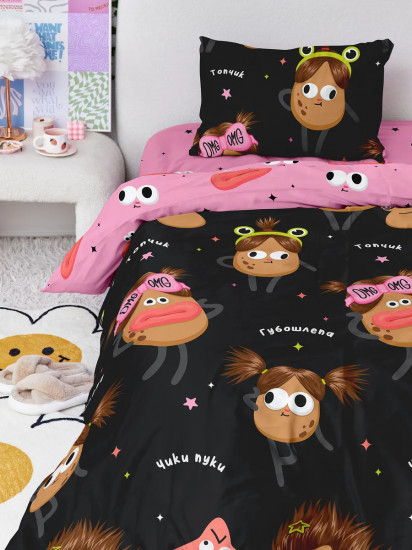 Комплект постельного белья «Potato and pou»