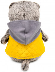 Игрушка мягкая «Басик в жёлтой жилетке с серым капюшоном» - Фото 2