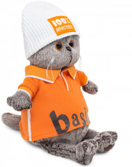 Игрушка мягкая «Басик в поло и шапке «100% антистресс» - Фото 1