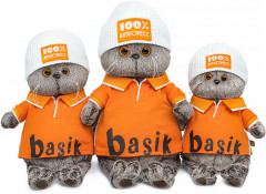 Игрушка мягкая «Басик в поло и шапке «100% антистресс» - Фото 3