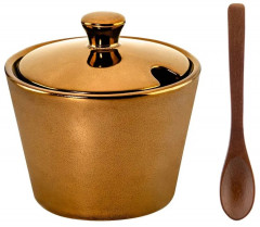 Сахарница с крышкой и ложкой «Bronze Fusion Porcelain Collection» - Фото 4