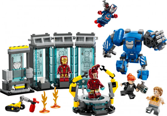 Конструктор LEGO® 76315 Лаборатория Железного человека: зал брони