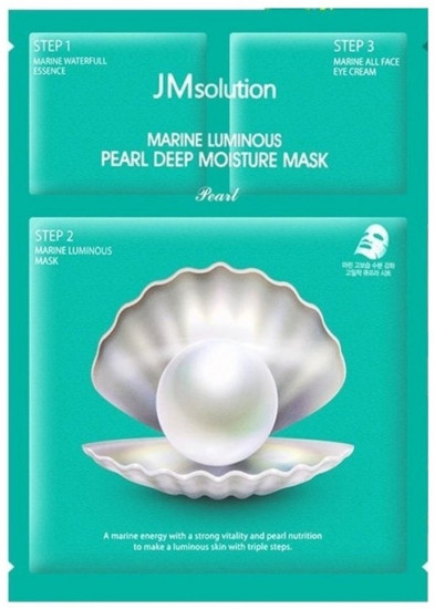 Маска для лица «Marine Luminous Pearl Deep Moisture Mask Pearl 3 Step»