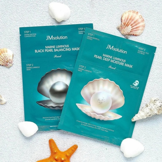 Маска для лица «Marine Luminous Pearl Deep Moisture Mask Pearl 3 Step»