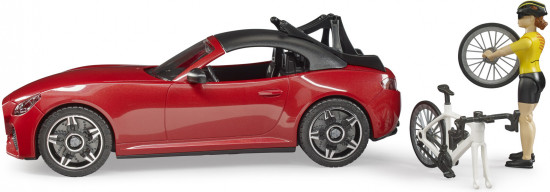 Автомобиль спортивный с фигуркой и велосипедом «Roadster»