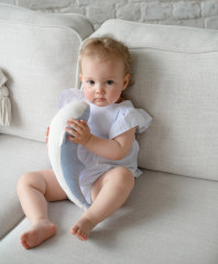 Игрушка мягкая «Кит голубой» - Фото 4