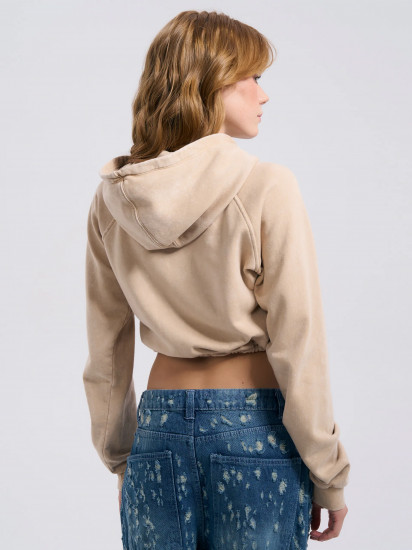 Толстовка женская утепленная с вареным эффектом